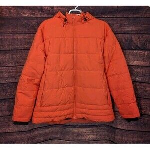 Wantdo Men's Hunting Orange Winter Warm Puffer Jacket Coat with Hood Size 2XL
